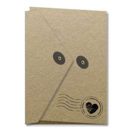 Porta foto sposi in cartoncino Modello Letter Post 1