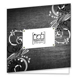 Porta foto sposi in cartoncino Modello Square Lavagna